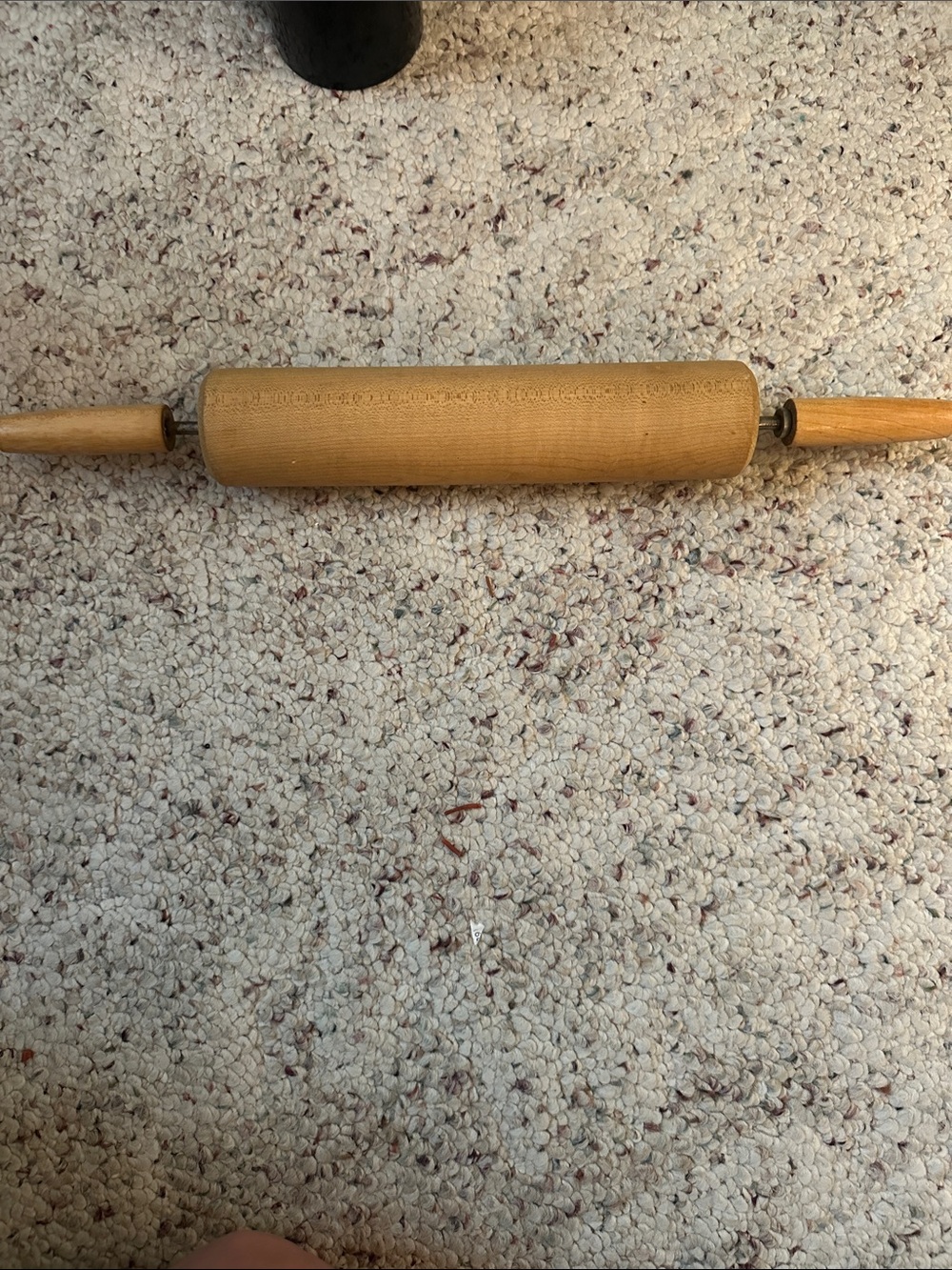 Vintage Wooden Rolling Pin in Natural Light Brown